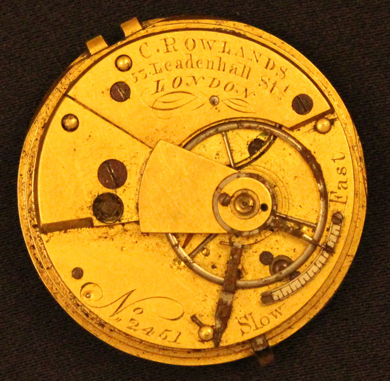 pocket watch movement by Rowlands