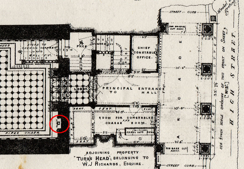 Floor plan Guildhall Exeter